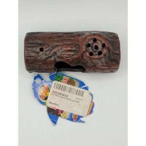 Zoo Med Ceramic Betta Log Aquarium Ornament Brown 4.25 in, Small